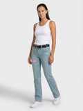 Womens Von Dutch Y2K Low Rise Bootcut Jeans