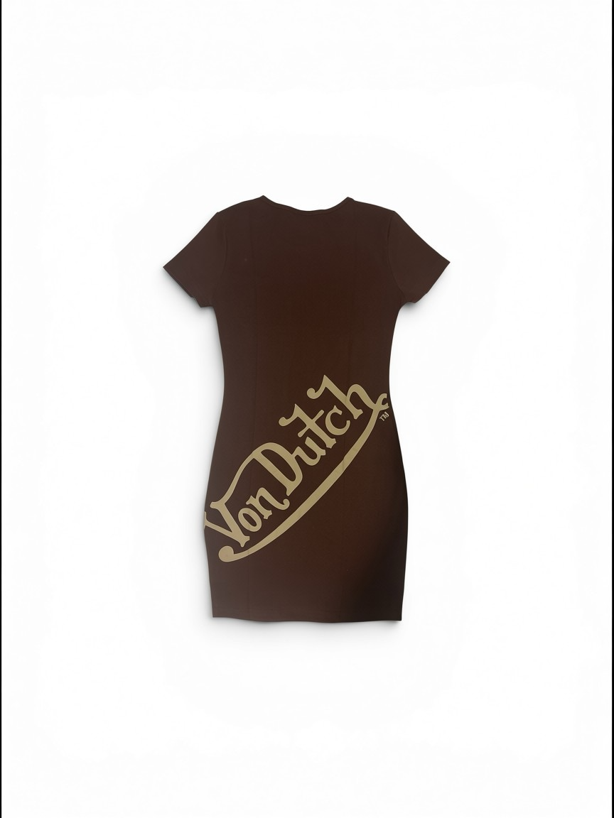 Womens Von Dutch Wings T-Shirt Mini Dress