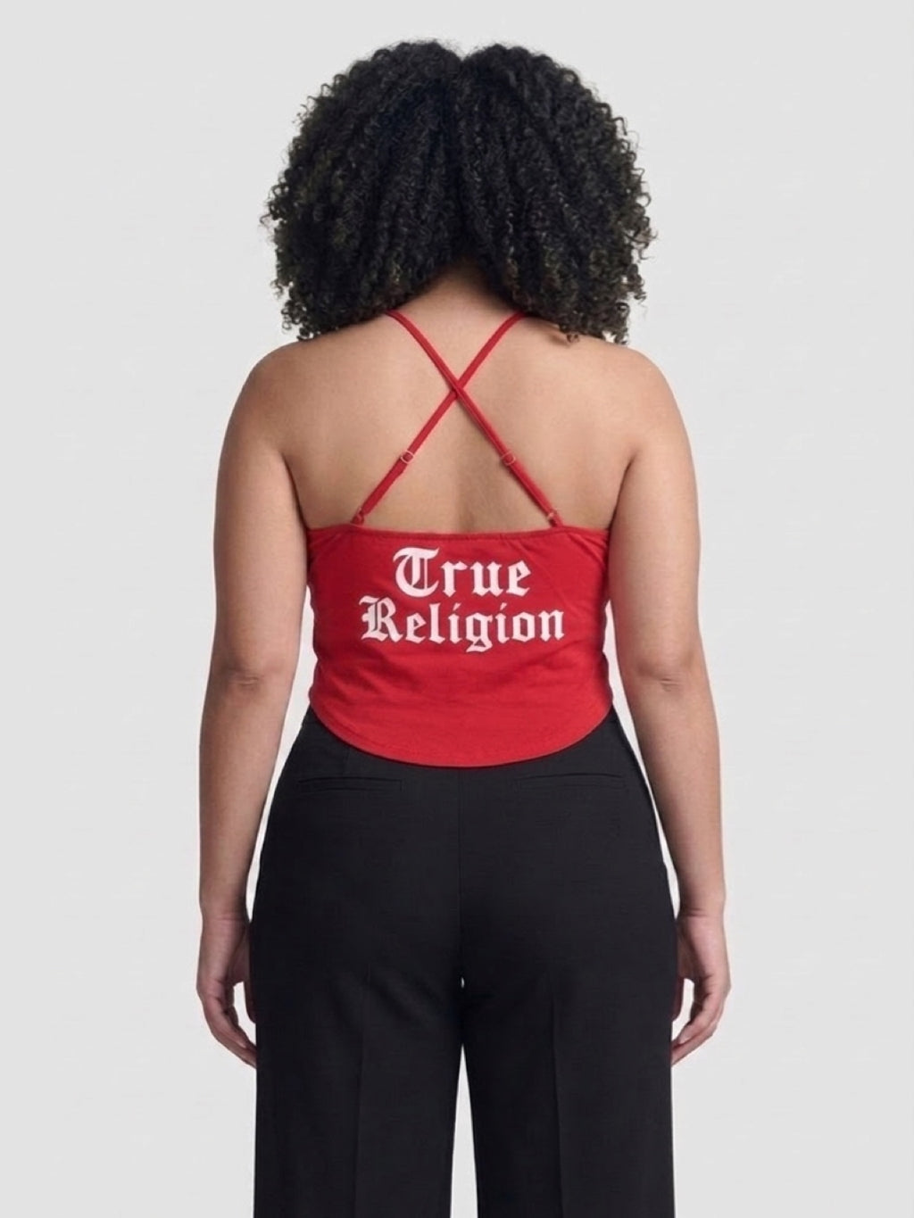 Womens True Religion Branded Front Tie Top