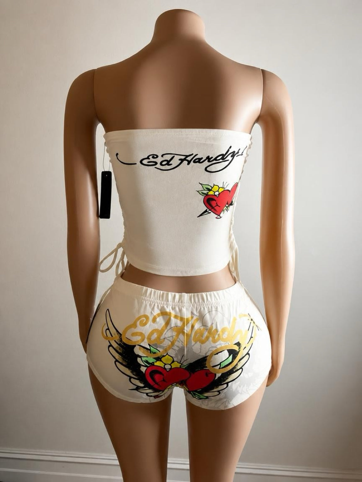 Womens Ed Hardy Cupids Bow Tube Top