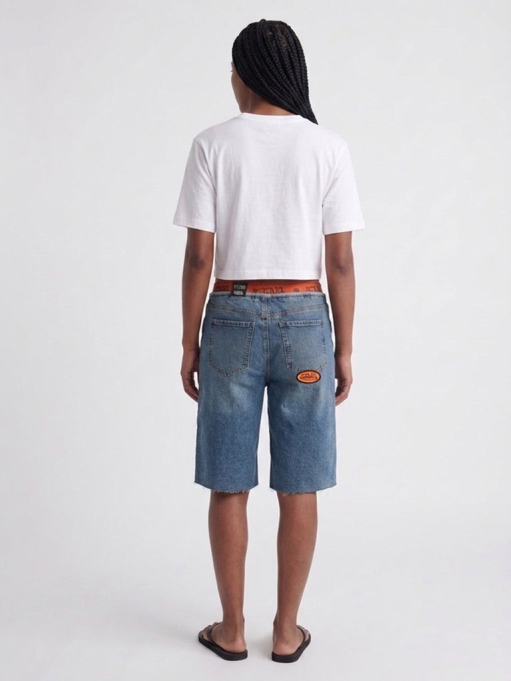Womens Von Dutch Boxer Denim Shorts