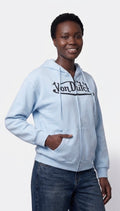 Womens Von Dutch Classic Zip Front Hoodie