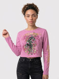 Womens Ed Hardy Panther Long Sleeve Tee