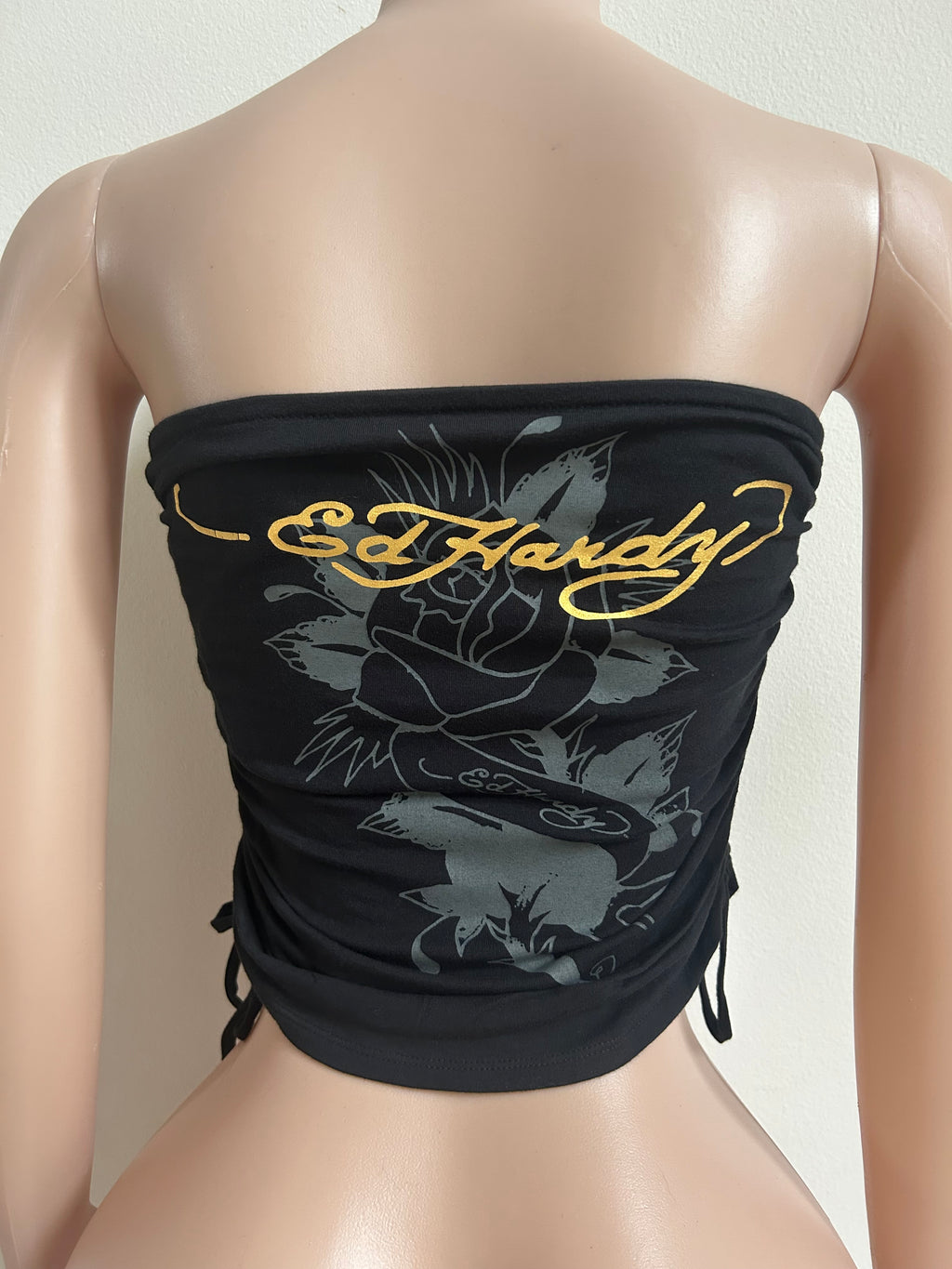 Womens Ed Hardy Bird and Hearts Tube Top