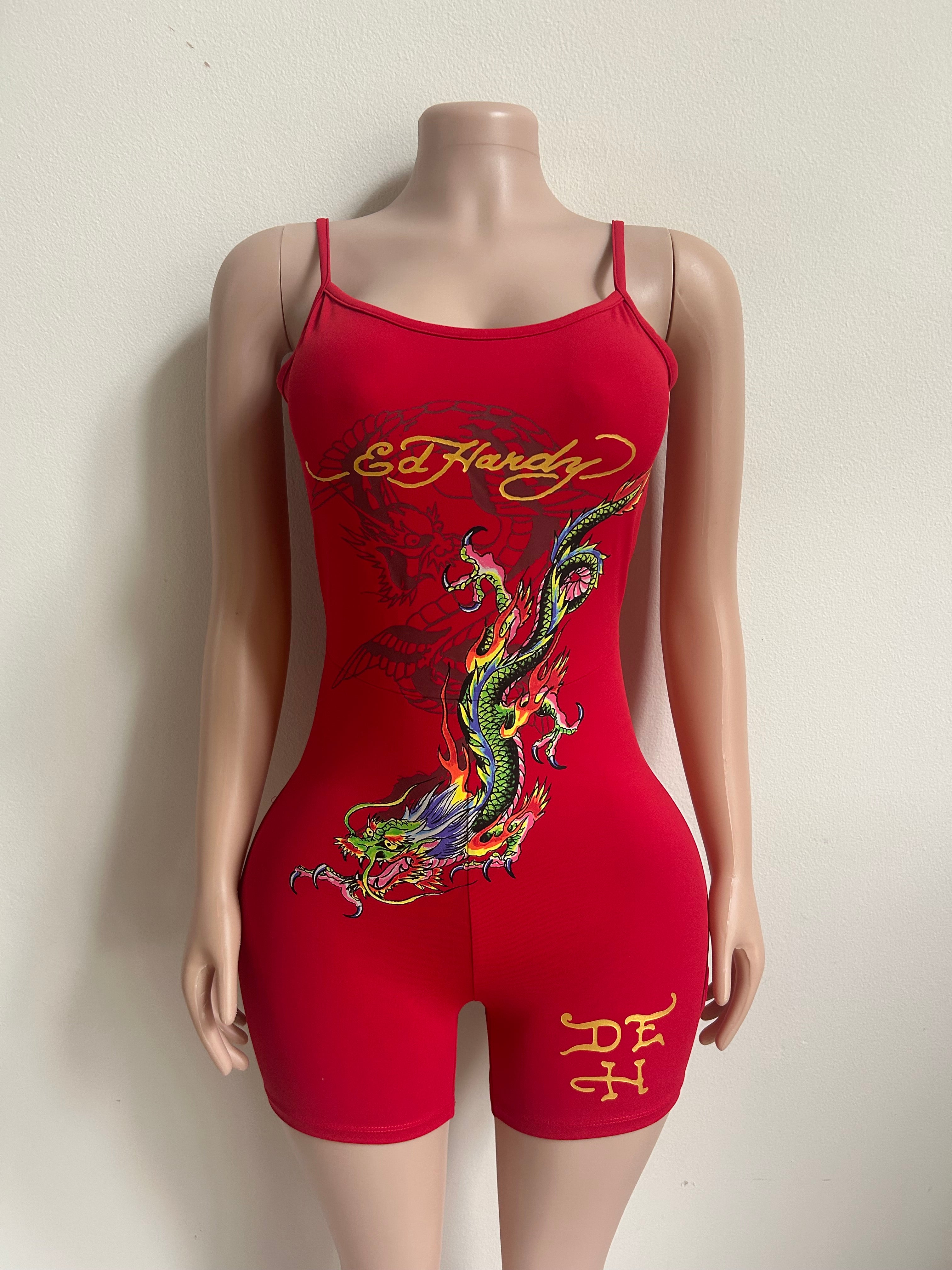 Ed Hardy Dragon Romper