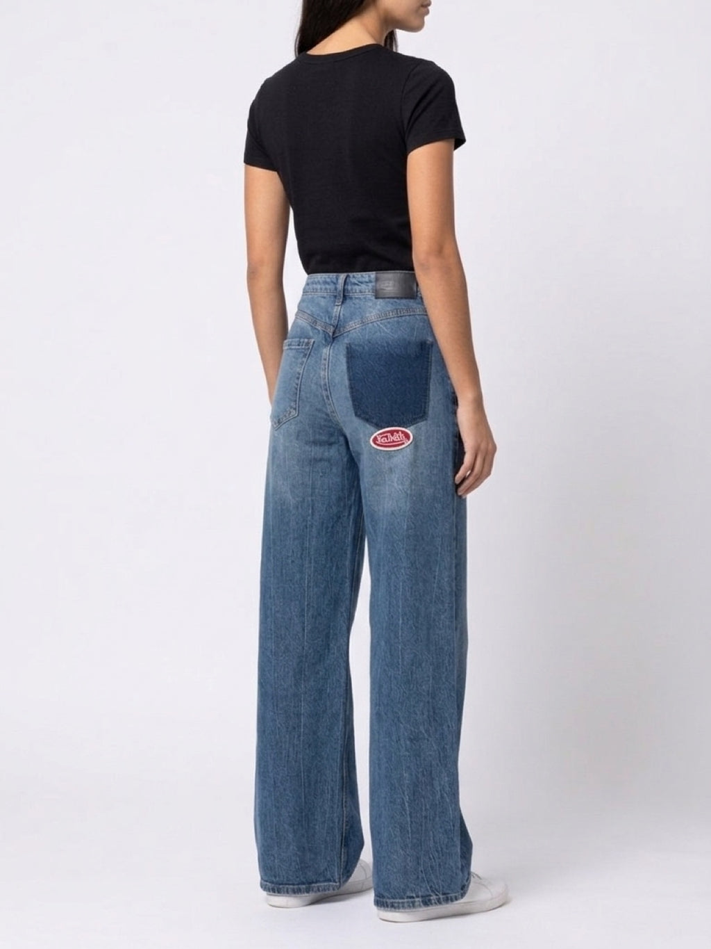 Womens Von Dutch Flame Wide Leg Jeans