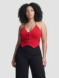 Womens True Religion Branded Front Tie Top
