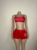 Womens Von Dutch Boyshort and Bralette Set