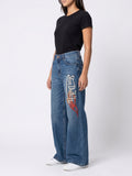 Womens Von Dutch Flame Wide Leg Jeans