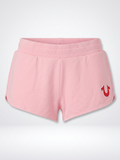 Womens True Religion Big T Dolphin Hem Shorts