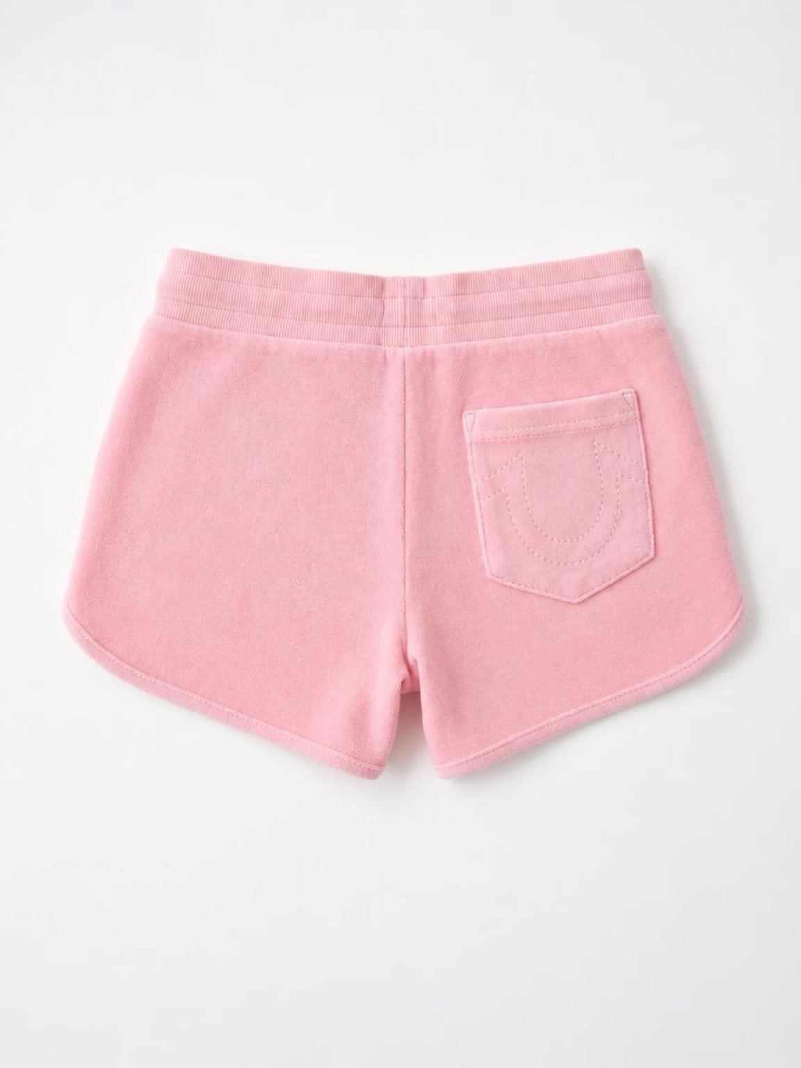 Womens True Religion Big T Dolphin Hem Shorts