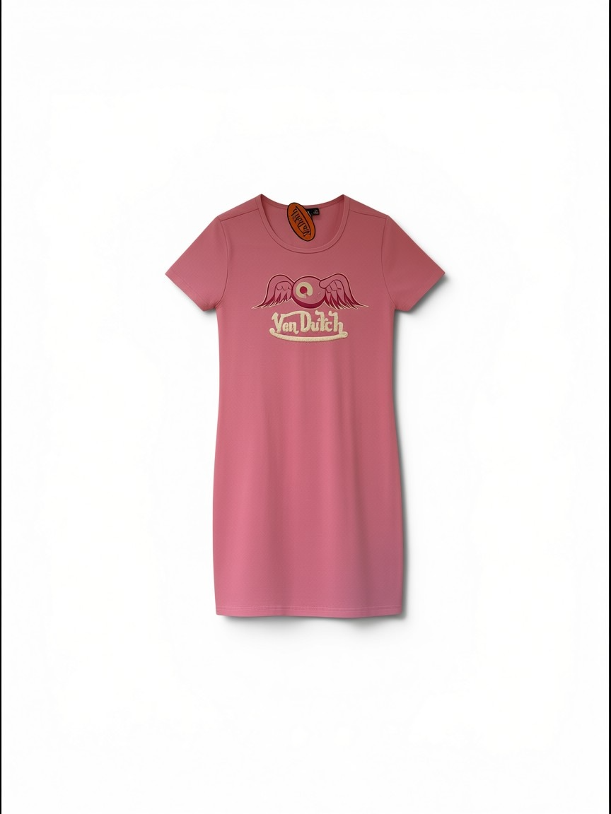 Womens Von Dutch Wings T-Shirt Mini Dress