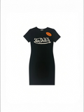 Womens Von Dutch Ringer Tank Mini Dress