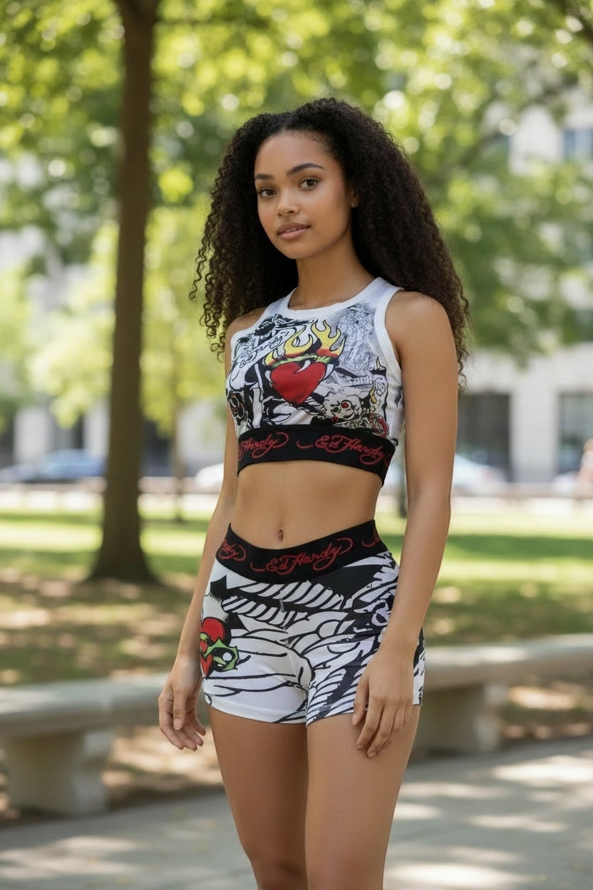 Womens Ed Hardy Sacred Heart Tank
