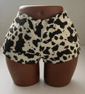 Low Rise Cow Print Shorts