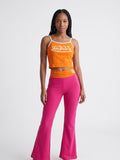 Womens Von Dutch Logo Foldover PJ Pant Set