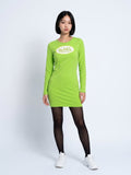 Womens Von Dutch Logo Long Sleeve Mini Dress