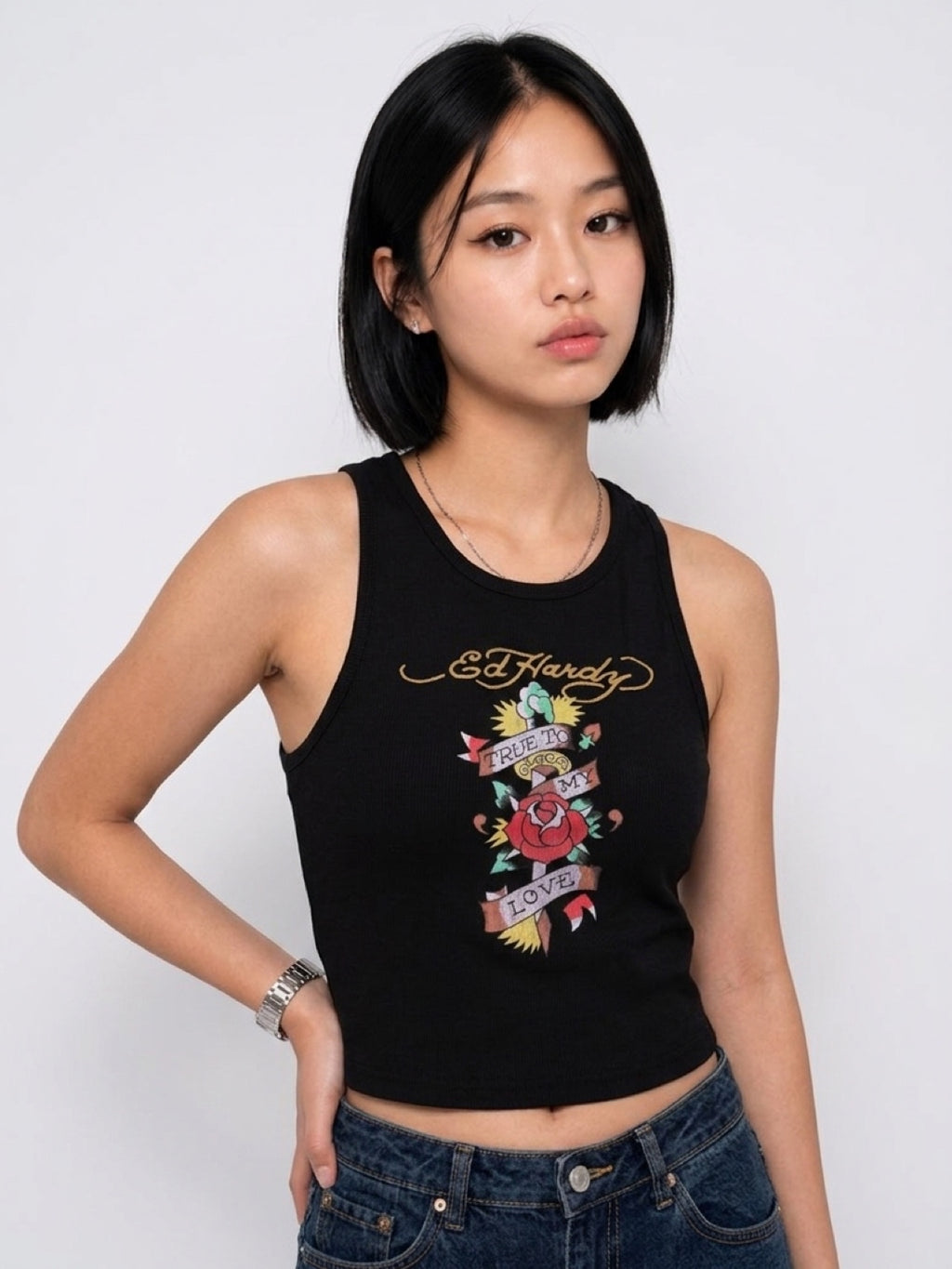 Womens Ed Hardy True Love Tank Top