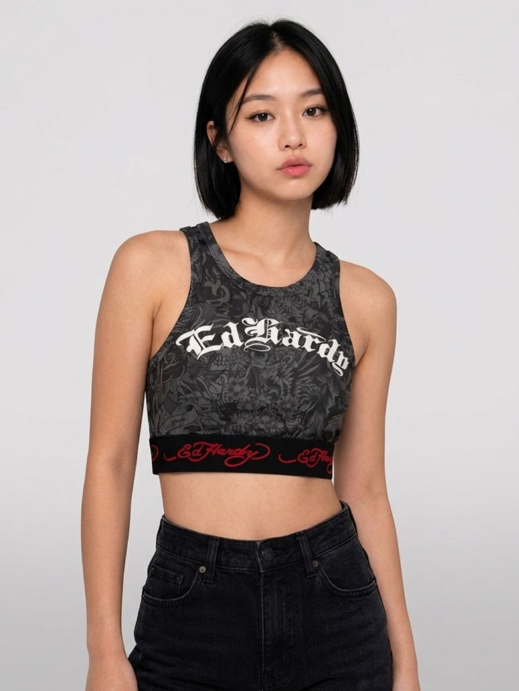 Womens Ed Hardy Tattoo Tank Top