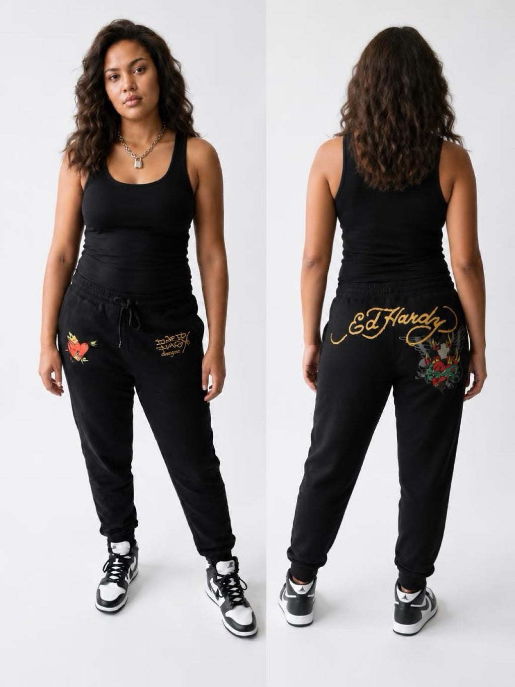 Womens Ed Hardy Sacred Heart Jogger
