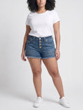 Womens True Religion Button Up Mid Rise Shorts