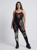 Womens Ed Hardy Sacred Heart Jumpsuit