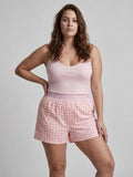 Womens Von Dutch Printed Houndstooth Boxer Brief Shorts