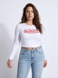 Womens Von Dutch Long Sleeve Baby Tee