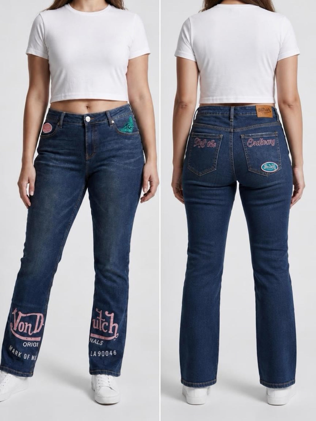 Womens Von Dutch Defy The Ordinary Low Rise Bootcut Jean