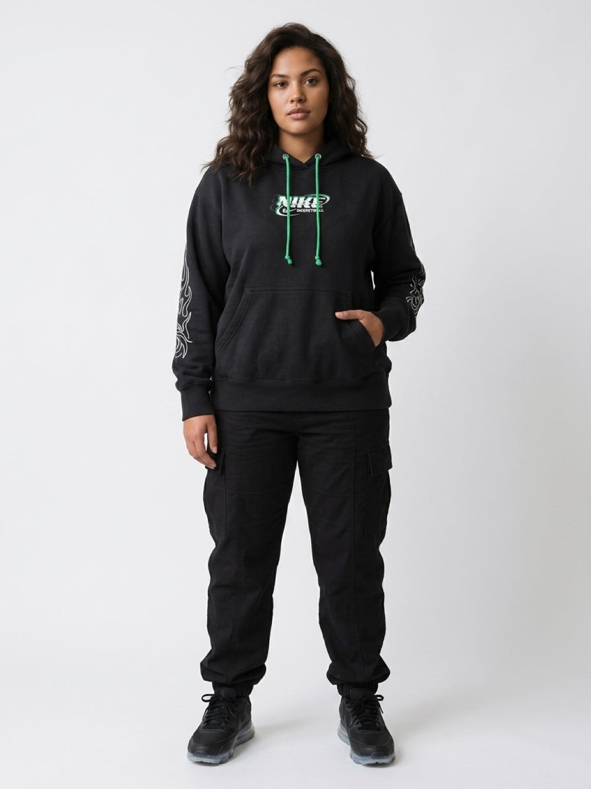 Womens Nike Phoenix Fleece Glitch Oversized Hoodie
