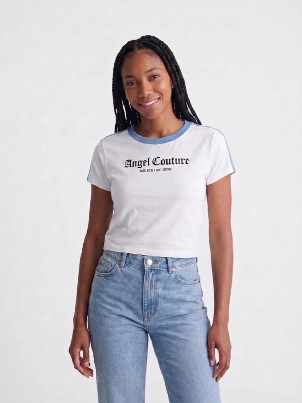 Womens Juicy Couture Angel Reese Baby Tee