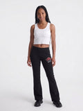 Womens True Religion Crystal V-Waist Flare Joggers