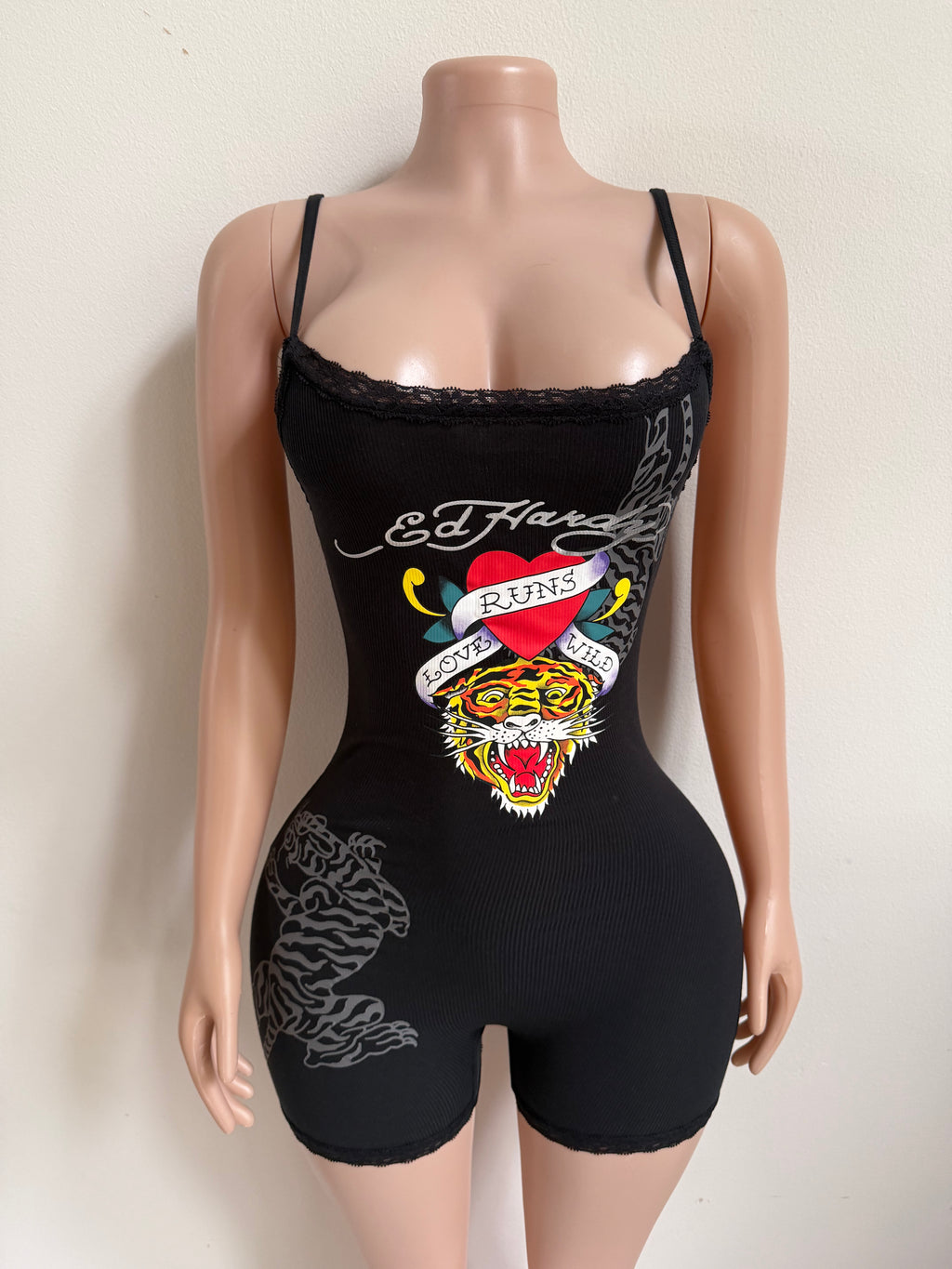 Womens Ed Hardy Love Runs Wild Romper
