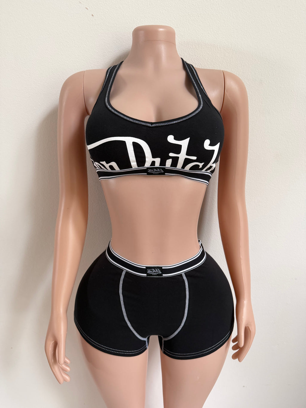 Womens Von Dutch Boxer Brief and Bra Set